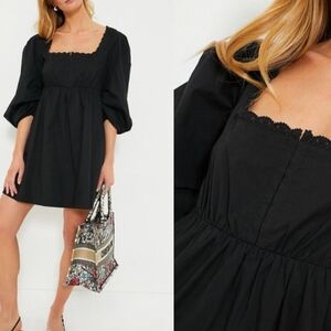 Pomander Place Black Jenny Corset Puff Sleeve Mini Dress Numerous